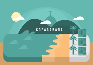 Copacabana Background - Kostenloses vector #436635