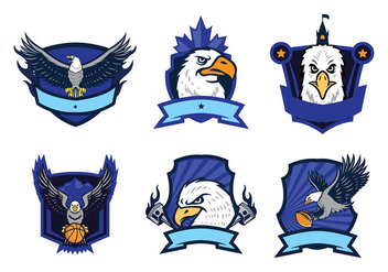 Free Eagles Logo Vector Set - vector gratuit #436645 