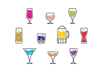 Free Cocktail Icon Vector - Free vector #436685