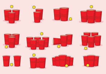 Beer Pong Icon - Free vector #436865