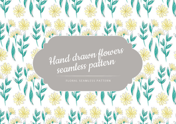 Vector Hand Drawn Seamless Floral Pattern - vector gratuit #436885 