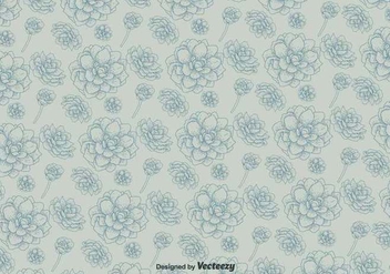 Vector Pattern With Flowers On Background - vector gratuit #437335 
