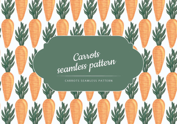 Vector Hand Drawn Carrots Pattern - vector gratuit #437525 