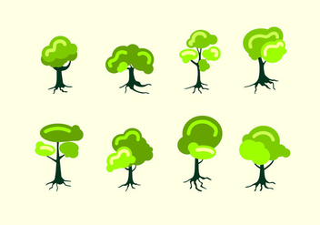 Tree With Roots Free Vector - Free vector #437645
