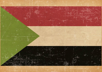 Grunge Flag of Sudan - бесплатный vector #437805