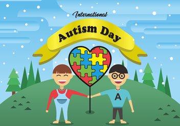 International Autism Day Vector Art - бесплатный vector #438065