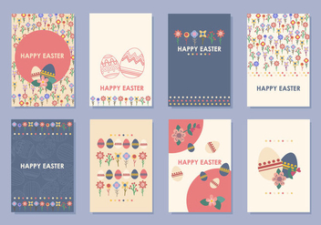 Easter Gift Tag and Card Vectors - бесплатный vector #438095