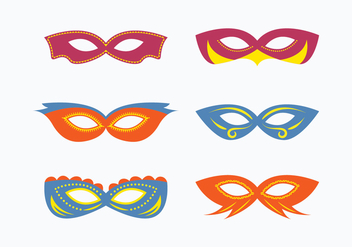 Masquerade Mask Vector Collection - бесплатный vector #438165