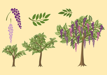 Wisteria Plant Grow Free Vector - Free vector #438225