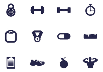 Gym Icon Vector Pack - Free vector #438245