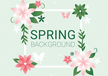 Free Spring Season Vector Background - Kostenloses vector #438555
