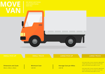 Moving Van or Truck. Transport or Delivery Illustration. - бесплатный vector #438705