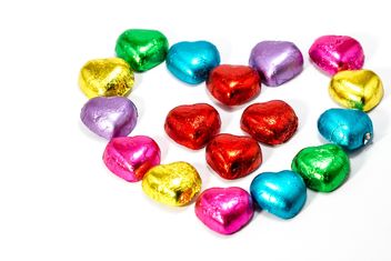 Heart shaped of chocolate candy - бесплатный image #439035