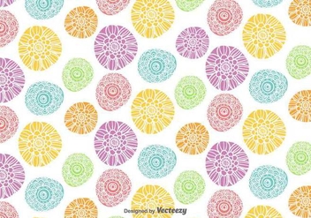 Vector Colorful Flowers Pattern - vector gratuit #439585 