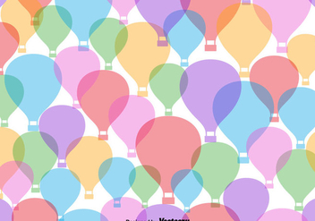 Colorful Hot Air Balloon Icon Seamless Pattern - Free vector #439805