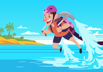 Water Jet Pack - Free vector #439845