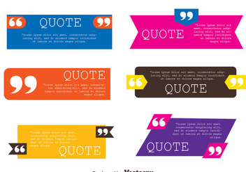 Testimonials Quote Template Collection Vectors - Free vector #440015