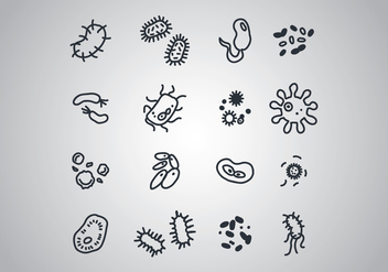Set Of Bacterias - vector gratuit #440105 