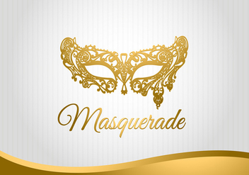 Masquerade Mask Background Free Vector - vector gratuit #440215 