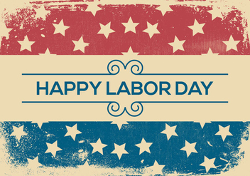Happy Labor Day Grunge Background - vector #440325 gratis