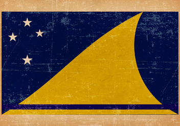 Old Grunge Flag of Tokelau - бесплатный vector #440415