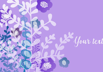 Purple Floral Wallpaper - vector gratuit #440505 