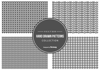 Cute Sketchy Pattern Collection - Free vector #440625