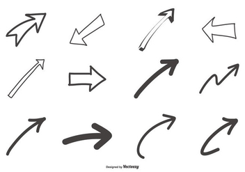 Hand Drawn Arrows Collection - Free vector #441155