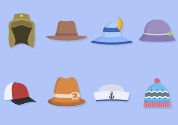Flat Hat Collections - Free vector #441215