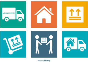Moving Service Icon Collection - vector gratuit #441375 