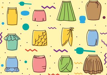Vintage Skirts Icons - Free vector #441565