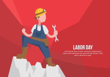 Labor Day Illustration - vector gratuit #441715 