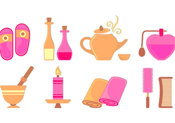 Set Of Beauty Clinic Icons - Free vector #441825