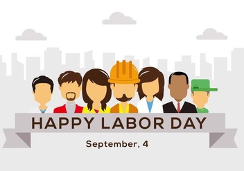 Free Happy Labor Day Vector - Free vector #441845