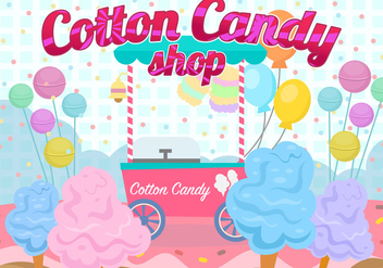 Candy Floss Land - Free vector #442265