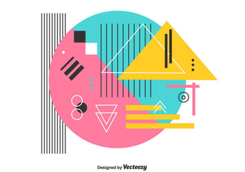 Colorful Geometric Vector - Free vector #442715