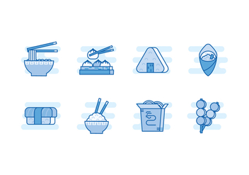 Free Asian Food Vector Icons - Free vector #442765