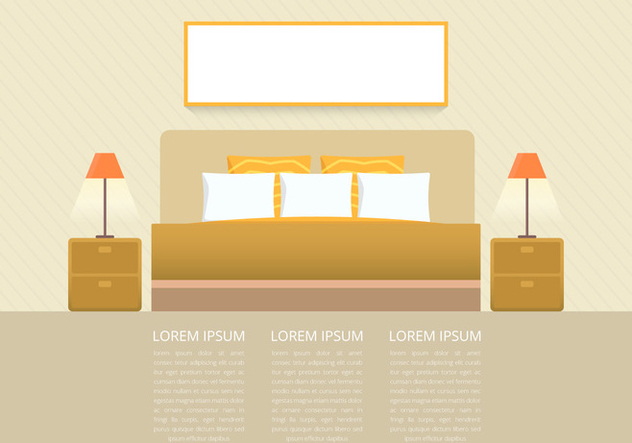 Headboard Bedroom and Furniture Page Template - Free vector #442775