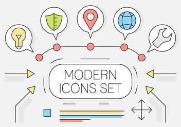 Free Linear Style Web Icons - vector #442925 gratis