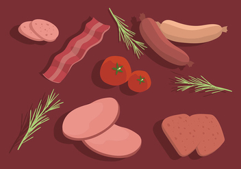 Charcuterie Table Set Free Vector - Kostenloses vector #442955