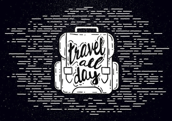 Free Hand Drawn Travel Background - vector gratuit #443065 