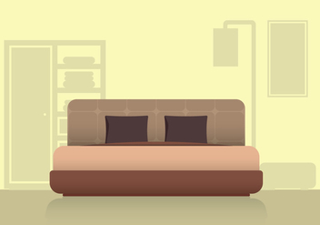 Modern Headboard Bedroom and Furniture - vector gratuit #443525 