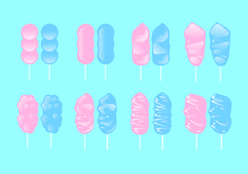 Sweet Candy Floss Free Vector - Kostenloses vector #443555