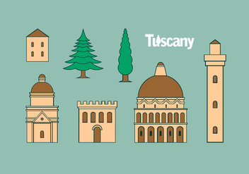 Tuscany Icon Set Free Vector - Kostenloses vector #443565