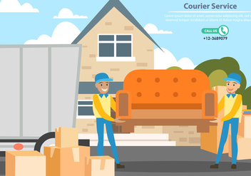 Delivery Man Services - Free vector #443605