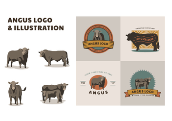 Free Angus Logo and Illustration - vector gratuit #444055 
