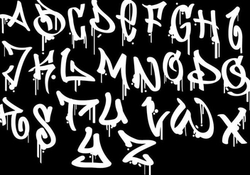 Graffiti Alphabet - Kostenloses vector #444065