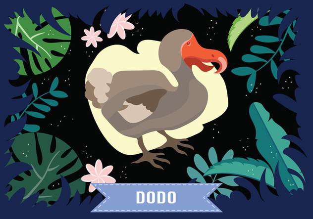 Dodo Bird Vector Illustration - бесплатный vector #444165