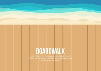 Boardwalk Illustration - бесплатный vector #444275