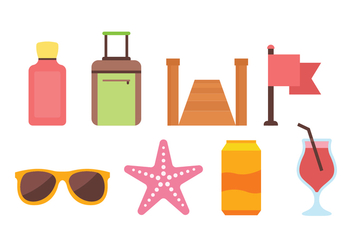 Beach Icon Pack - Free vector #444295
